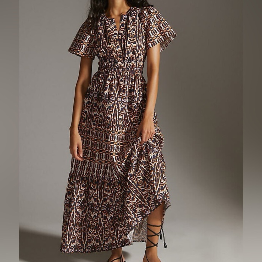 Anthro Maeve Somerset Midi Dress